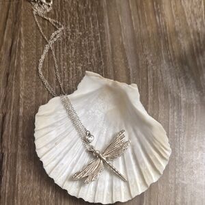Brighton Silver Dragonfly Necklace